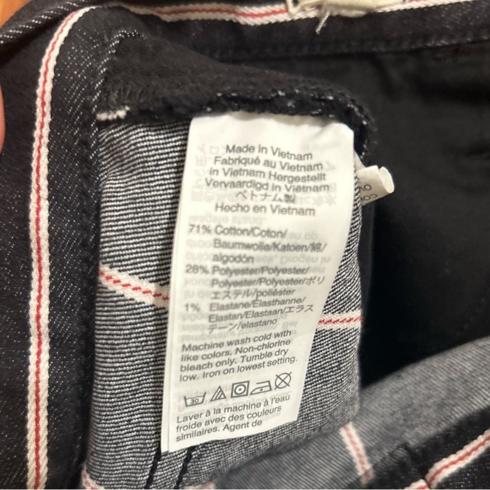 Madewell Cali Demi-Boot Jeans in Elsie Stripe high
rise black denim flare Sz 29 - Picture 12 of 15